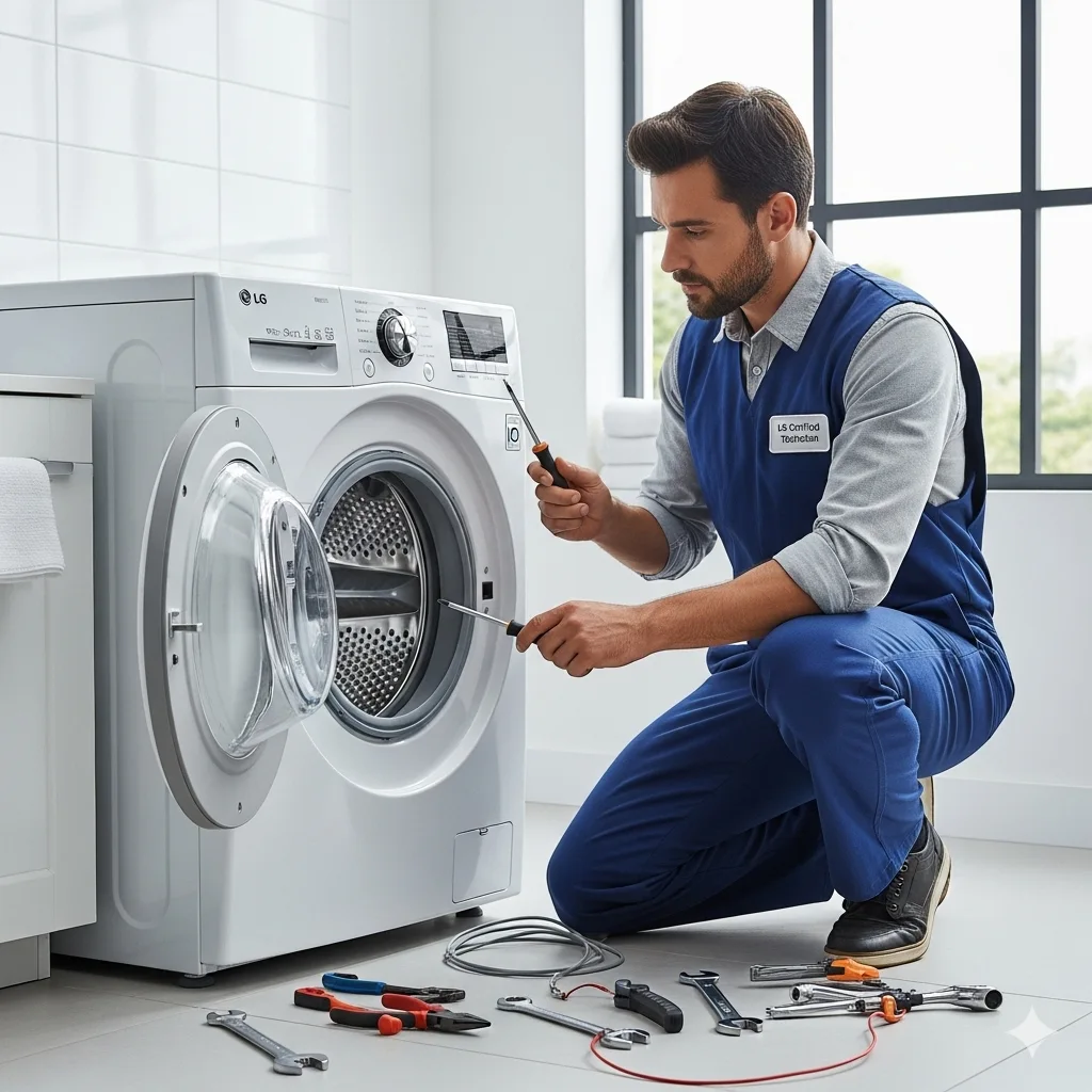 بهترین شرکت تعمیرات ماشین لباسشویی ال جی در تهران